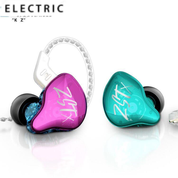 Kz Zstx Zst X ชุดหูฟัง 1 Ba + 1 Dd Drivers Hifi Bass สําหรับเล่นกีฬา
