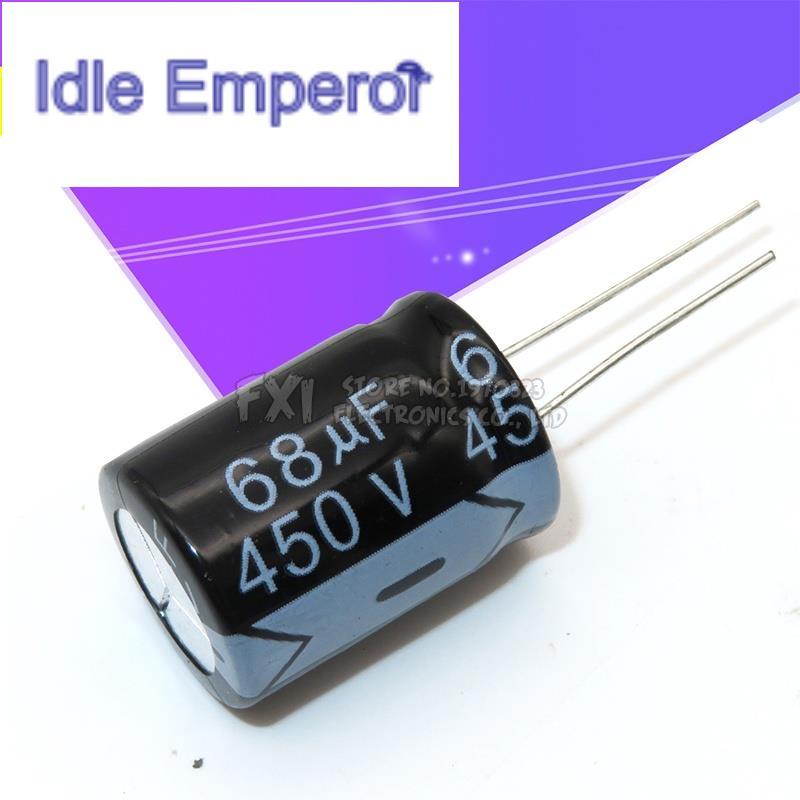 ตัวเก็บประจุไฟฟ้า 450v68uf 450v 18x25 450v 68uf 18*25 5 ชิ้น