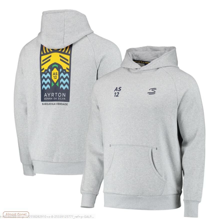 2025 ใหม่ล่าสุด F1 Racing Hooded Sweat + Ayrton Senna Legacy Hoodie F1 Racing Team Jacket + ฤดูใบไม้