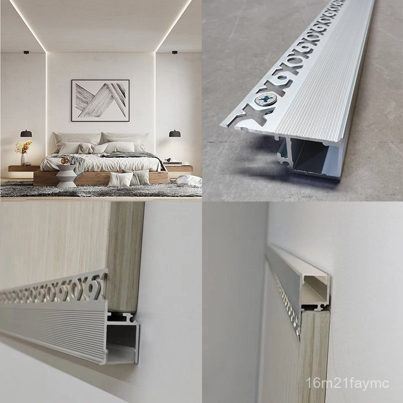 Double Eyelid Ceiling Wash Wall Return Type Ceiling Surface Mounted No Groove Edge Hanging Flower Ed