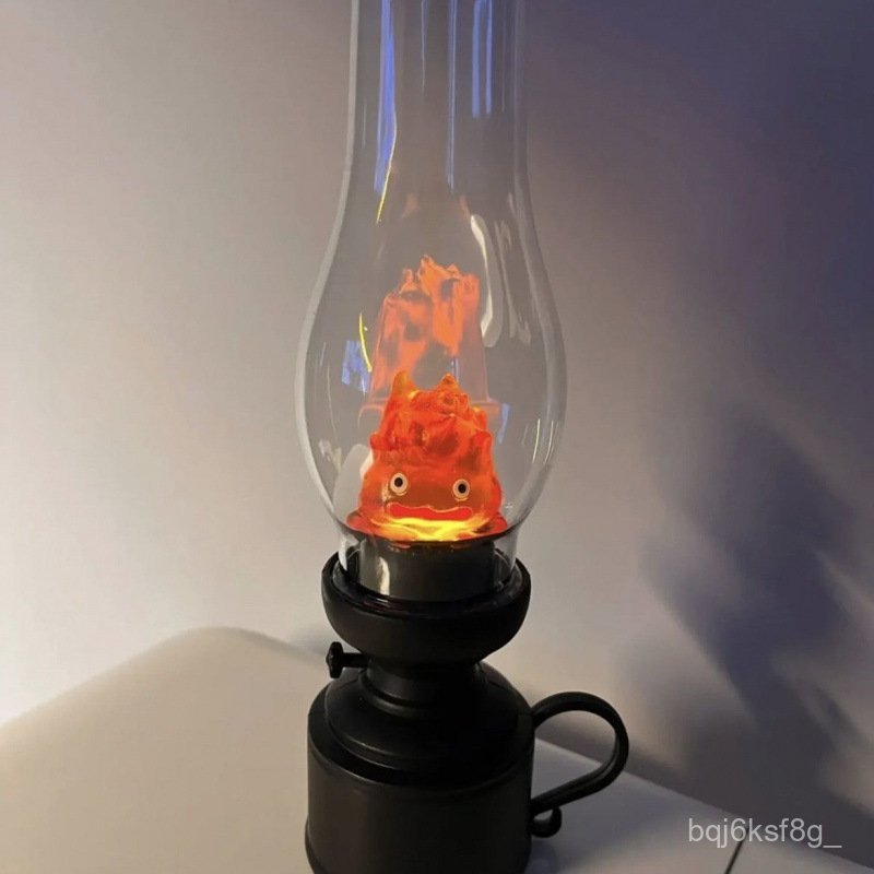 Calcifer Flame Super Dim Night Light Nursing Children's Bedroom Sleep Light Faint Kerosene Candle Li