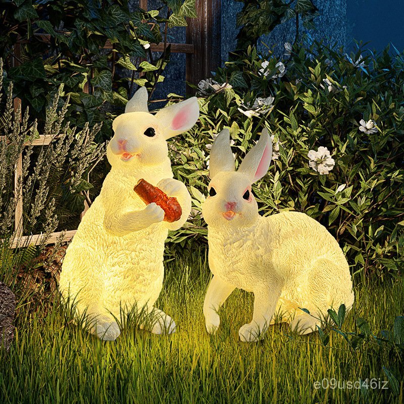 Outdoor Animal Light Garden Light Waterproof Garden Cloth Luminous Animal Rabbit Light Landscape Lig