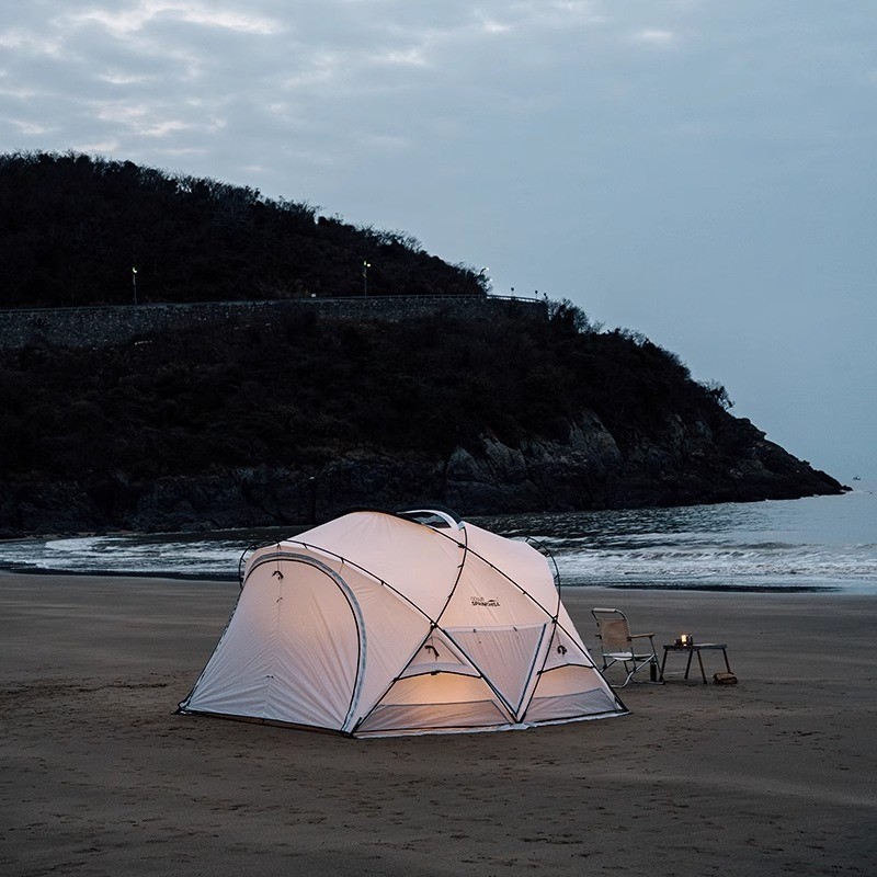 เต็นท์ตั้งแคมป์กลางแจ้ง Gooutspringhill KUNLUN PRO 3.0 ไนลอนน้ําหนักเบาทรงกลมกันฝน ที่พักกับ, KUNLUN