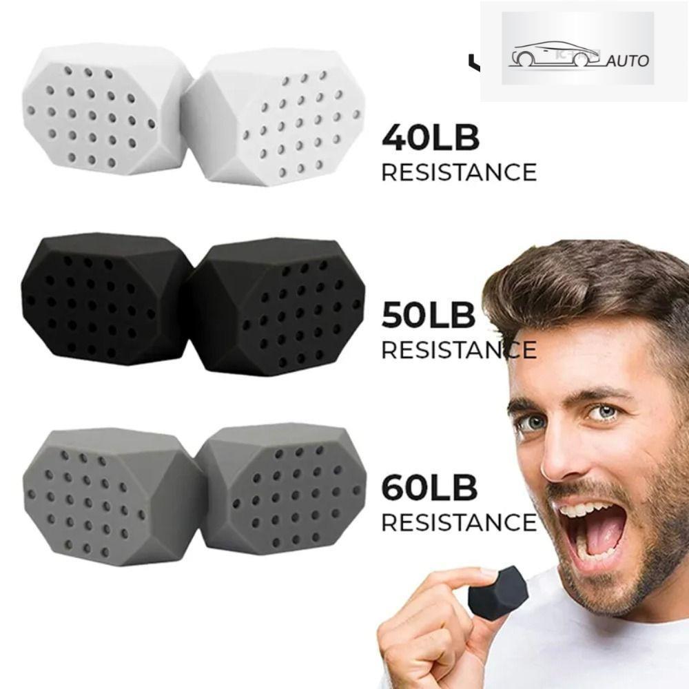 YANGMING Jaw Exerciser,แบบพกพา Anti-stress Redefine Jawline Trainer, Face Fitness Ball Facial Traine