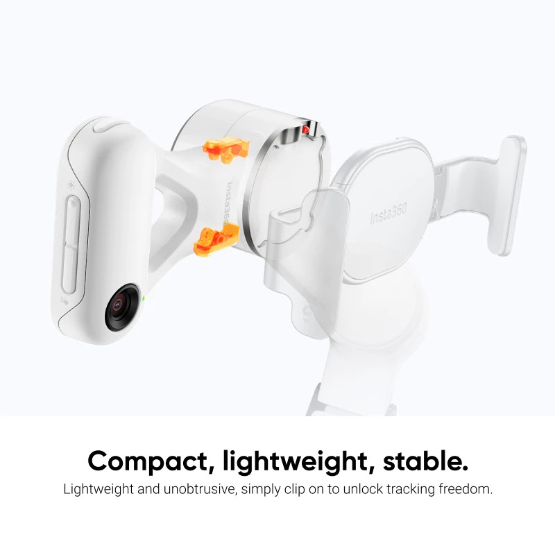 Insta360 Flow 2 Pro AI Tracker พร้อมไฟเติมในตัว เข้ากันได้กับ Android และ iPhone เหมาะสําหรับอุปกรณ์