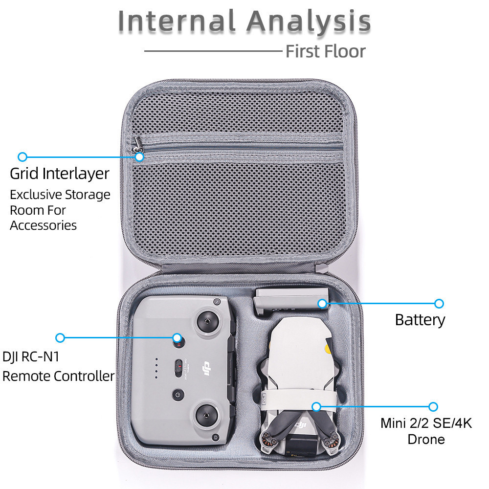 เหมาะสําหรับ DJI Mini 4K/2 SE Drone Portable Box Integrated Storage Box DJI Mini 2 Portable Bag DJI 