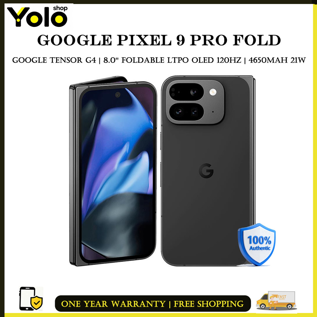 Google Pixel 9 Pro Fold 8.0 inches Google Tensor G4 OLED, 120Hz 4650 mAh NFC