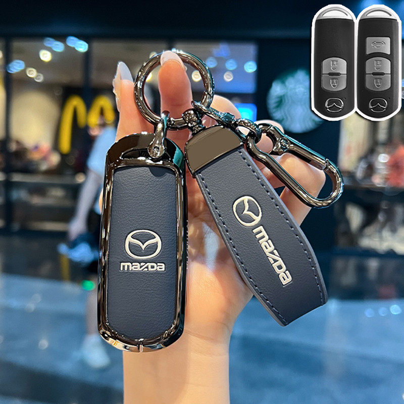 Mazda เคสกุญแจรีโมทรถยนต์ สําหรับ Mazda 2 Mazda 3 Mazda 4 6 CX3 CX4 CX5 CX9 ของแต่งรถยนต์ พวงกุญแจ