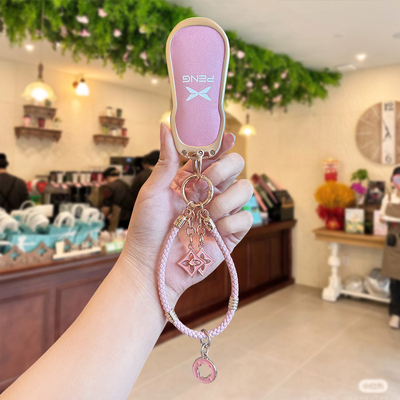 XPENG ฝาครอบกุญแจรถพวงกุญแจสําหรับ XPENG G6 EV 2024 เคสกุญแจรีโมทอุปกรณ์เสริมในรถยนต์