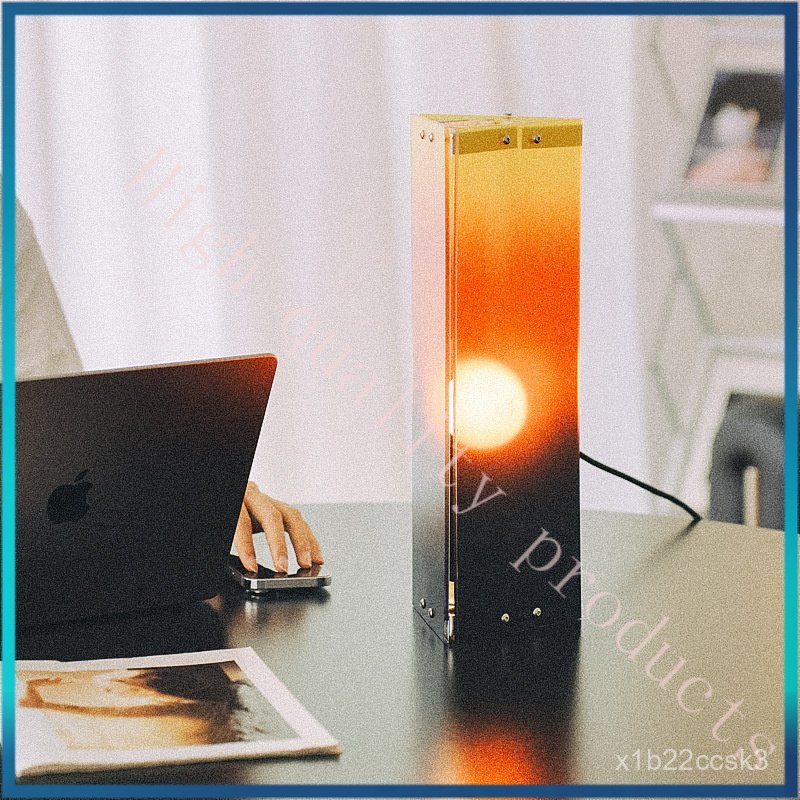 Creative Design Adjustable Sunset Gradient Table Lamp Desktop Ornament Decoration Bedroom Bedside Su