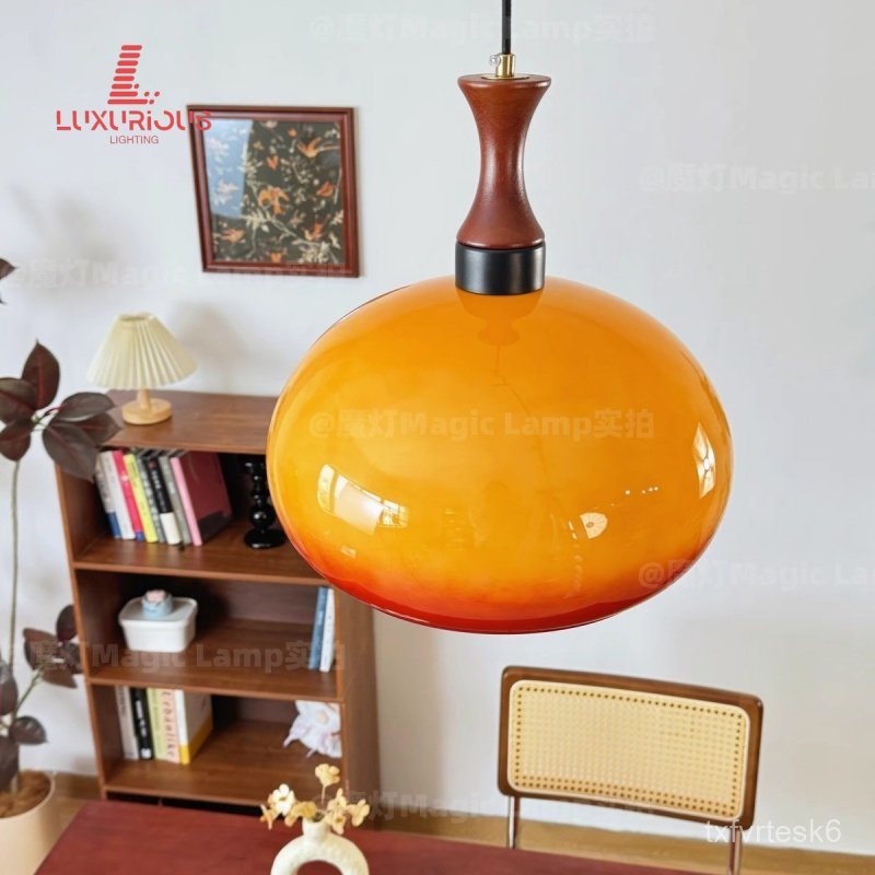 Bauhaus Restaurant Pendant Light Japanese Wabi-Sabi Style Retro vintage Bedroom Study Bar Counter En