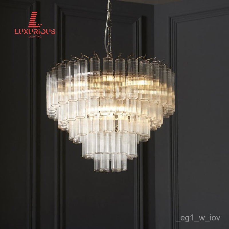 French Retro Glass Living Room Chandelier Italian Murano Villa Dining Room Simple Creative Vintage B