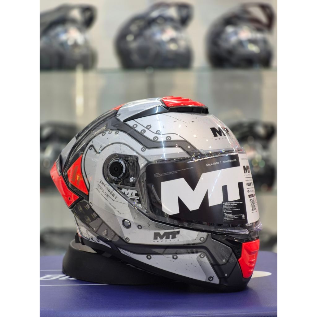 หมวกกันน็อค MT รุ่น Thunder 4 Sv Cheep Red