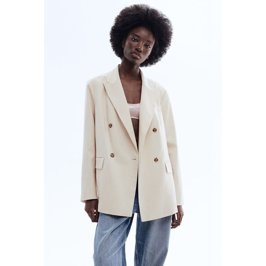H&M(เอชแอนด์เอ็ม) เบลเซอร์แบบดับเบิลเบรสเต็ด Women Double-breasted blazer 1315278_3