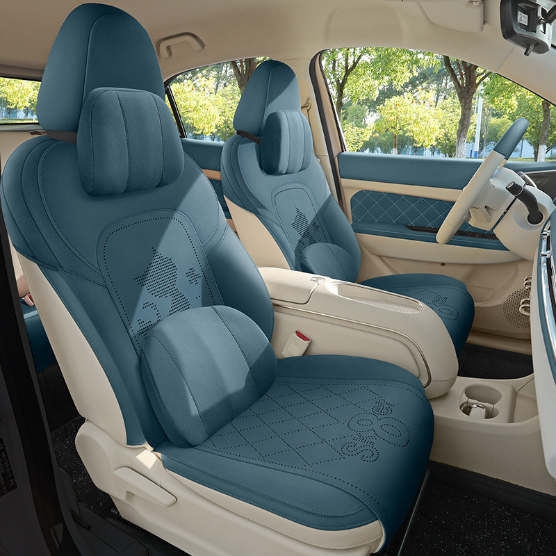 เหมาะสําหรับ ORA GOOD CAT Suede เบาะรองนั่งชุดภายใน ora Good Cat อุปกรณ์ตกแต่งรถยนต์