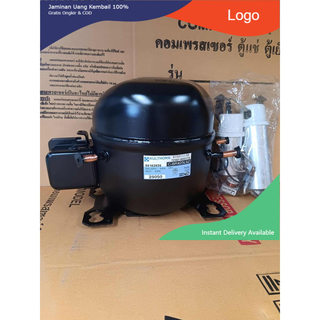 คอมเพรสเซอร์ ตู้แช่ KULTHORN รุ่น C-BR425L6Z ขนาด 1/3 แรง R404 มือสอง