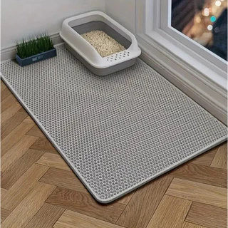 Mango แผ่นดักทรายแมว 2 ชั้น Cat Litter Mat แผ่นดักทรายแมว สามารถนำทรายกลับมาใช้ไหม่ได้ แผ่นดักทราย เสื่อแมว