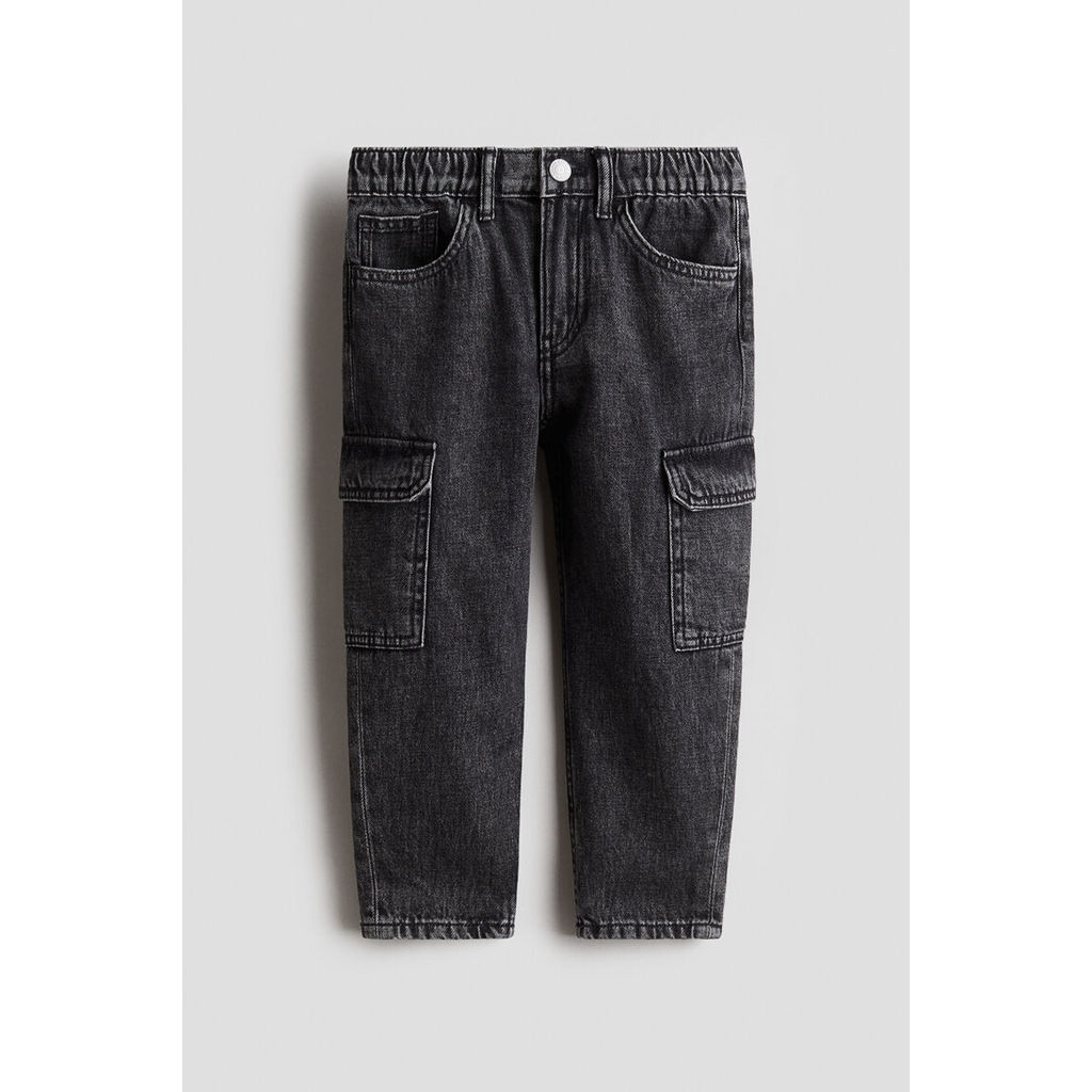 H&M(เอชแอนด์เอ็ม) กางเกงยีนส์ทรง Relaxed Tapered Fit Boys Relaxed Tapered Fit Jeans 1244424_4