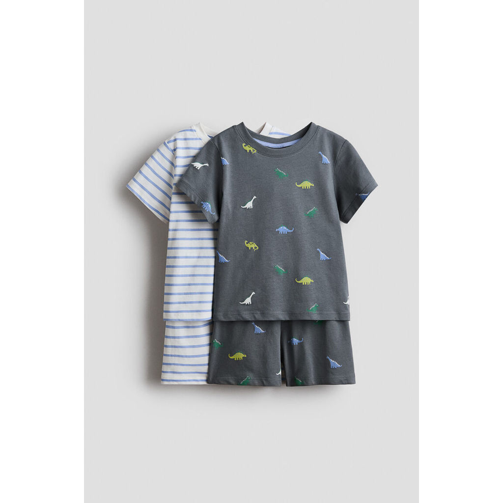 H&M(เอชแอนด์เอ็ม) ชุดนอนผ้าฝ้ายพิมพ์ลาย 2 ชิ้น เด็กชาย 1319836_1