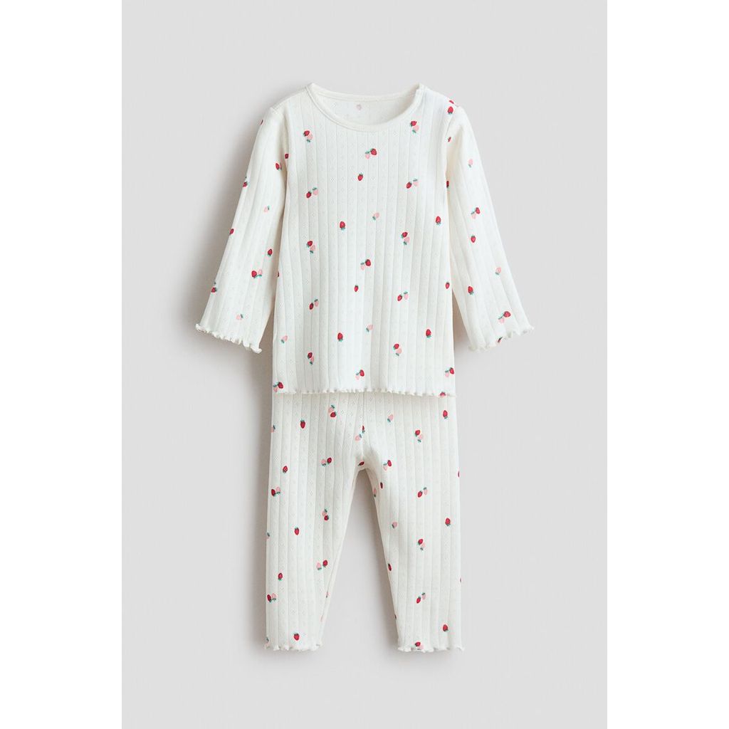 H&M(เอชแอนด์เอ็ม) ชุดนอนผ้าฝ้ายพิมพ์ลาย Infants Printed cotton pyjamas 1314457_1