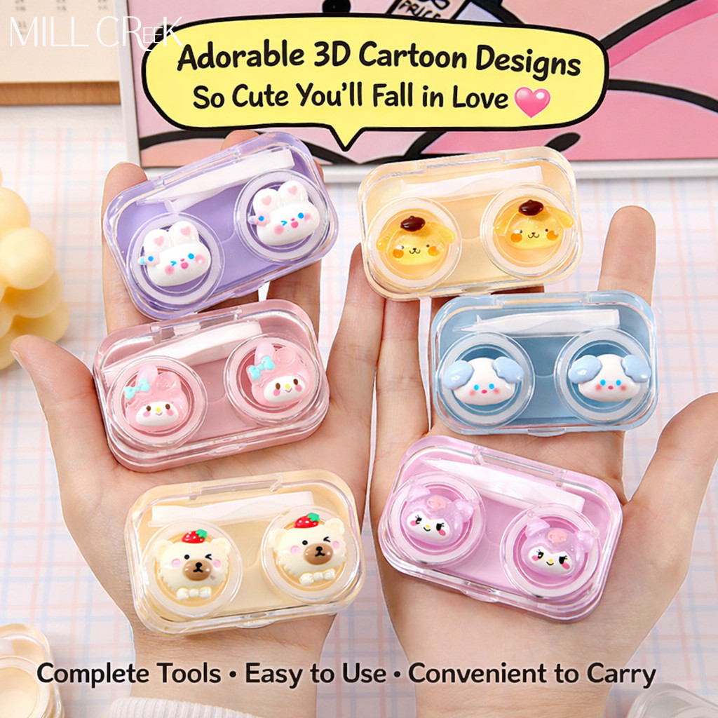 Mill Creek กล่องคอนแทคเลนส์ อุปกรณ์สำหรับคอนแทคเลนส์