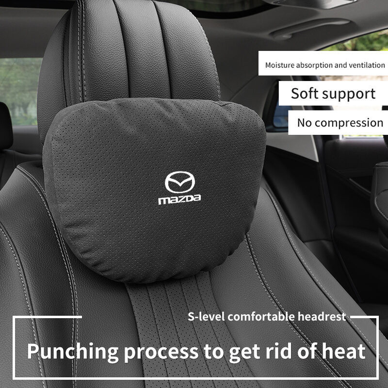 คุณภาพสูงรถ Headrest คอสนับสนุนที่นั่ง Soft Protector หมอนรองคอสําหรับ Mazda 2 3 5 6 8 Atenza BT-50 