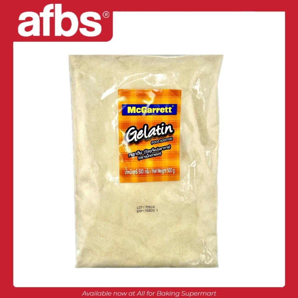 AFBS McGarrett Gelatin Powder 500 g. แม็กกาแรต เจลาติน 500 กรัม #1104005