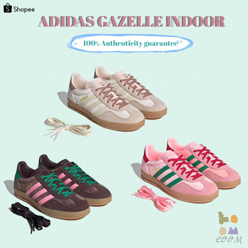 ✨พรีออเดอร์（100% รับประกันของแท้&จากเกาหลี🇰🇷）NEW* Adidas Originals GAZELLE INDOOR -（JR0232/JI2713/JI