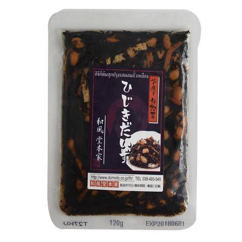 [8858736241028] Cooked Soy Bean With Hijiki Seaweeds ถั่วเหลืองต้มผสมสาหร่ายฮิจิกิ (Asian Deli Foods)
