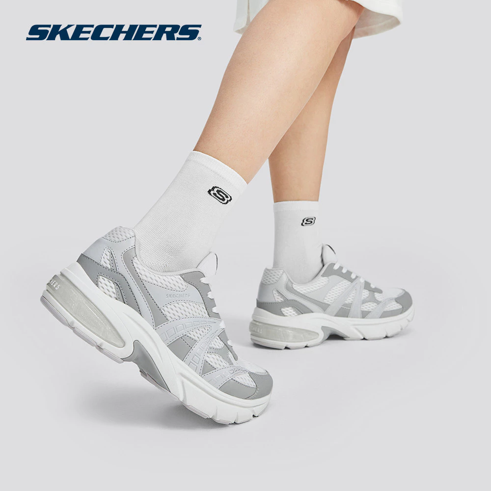 Skechers สเก็ตเชอร์ส รองเท้าผู้หญิง Women SKX Street Shadow Stellar OG Shoes - 177356-WGY Air-Cooled Memory Foam
