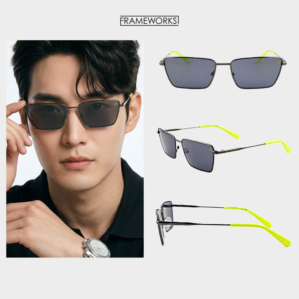 CALVIN KLEIN JEANS แว่นกันแดด รุ่น CKJ22217S | แท้ มือหนึ่ง กล่องและอุปกรณ์ครบ