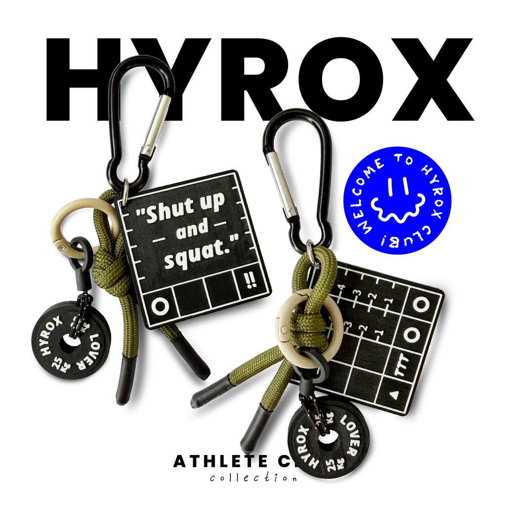 พวงกุญแจไฮรอคคลับ Hyrox Club Keyring from Athlete Club Collection by TA.THA.TA