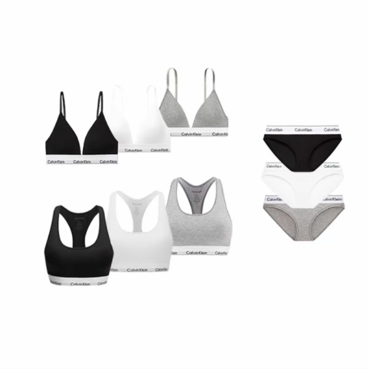 Calvin Klein Women's Lingerie Set Triangle Bra/Sport Bra สปอร์ตบรา กระชับ ใส่สบาย มีให้เลือกหลายแบบ ของแท้แบรนด์แท้ แถมฟ