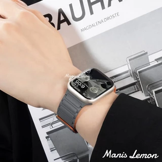 Manis Lemon สายนาฬิกา Magnetic for Smart Watch band Series 11 10 9 8 3 5 4 SE 2 Ultra 49 46 45 44 40 41 38 42 mm