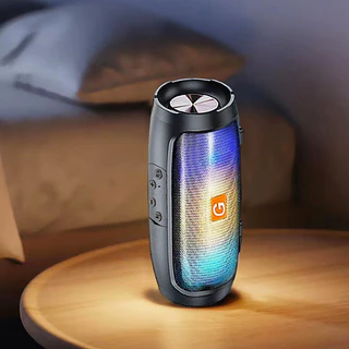 HIFI เบสลําโพงบลูทูธ 5.0 คุณภาพสูง ลําโพงมินิบลูทูธสีสันสดใส RGB รองรับการ์ด TF สิ่งที่ต้องมีสําหรับการเดินทาง