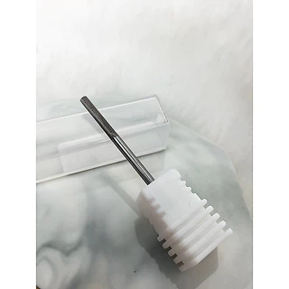 *รุ่นใหม่สีเงินล้วน* หัวเจียรเก็บขอบ pvc ลบรอบต่อเนื้อละเอียด 2 in 1 ใช้เตรียมหน้าเล็บ เจียรขอบหนัง เก็บหนังได้ด้วย