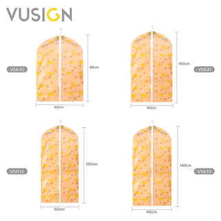 Vusign ถุงคลุมเสื้อผ้า ถุงใส่เสื้อผ้า มีซิปหน้า ป้องกันฝุ่น จัดระเบียบตู้เสื้อผ้า Clothing Dust Bag