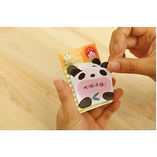 กระดาษโน้ตรูปสัตว์ (สุ่มลาย) ขนาด5 X5.7cm. มีกาวในตัว Animal Sticky note SW213