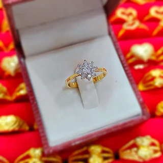P05 แหวนเพชร swiss cz เกรดพรีเมี่ยม สวยหรู