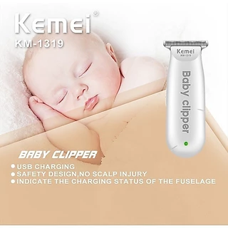 KEMEI KM-1319 ปัตตาเลี่ยนตัดผมเสียงเบา สำหรับเด็กขนาดเล็กกะทัดรัดโดยเฉพาะและพกพาสะดวก Baby hair Clipper