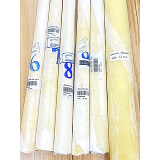 เทียนน้ำมนต์ เทียนขี้ผึ้ง หนัก 6,7,8,9,10 และ 32 บาท