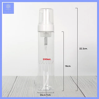 ขวดปั๊มโฟม กลมใส รุ่นTP 100/150/200/250ml ขวดปั้มมูส ขวดเปล่า ใช้ใส่ โฟมล้างหน้า โฟมล้างมือ COD
