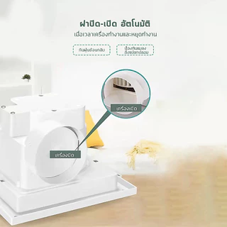 Exhaust fan พัดลมดูดอากาศ 220V พัดลมระบายอากาศ พัดลมดูดอากาศติดเพดาน เงียบปริมาณลมขนาดใหญ่ 8 "/9/10"/12"นิ้ว