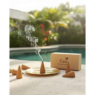 Incense cone Palo Santo โคนไม้หอมพาโล ซานโต 12 pcs