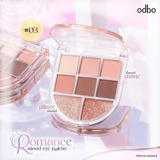 ♦️ของแท้·ส่งด่วน·ถูก♦️Odbo Romance Mood Eye Palette Eyeshadow #OD2023 : โอดีบีโอ โรแมนซ์ มู้ด อายแชโดว์ พาเลท x 1 dayse