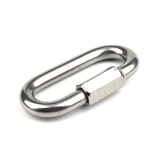 ควิกลิงค์ สแตนเลส 304 แท้ quick link stainless ไม่ขึ้นสนิม ตะขอล็อค คาราบิเนอร์ M3.5 M4