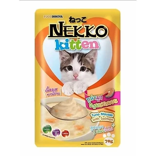 **ไลฟ์มี code40%** [12ซอง] NEKKO เพาซ์ เนคโกะ อาหารเปียกแมว ขนาด 70กรัม