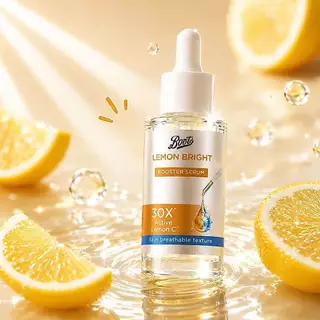 BOOTS LEMON BRIGHT บู๊ทส์ เลมอน ไบรท์ บูสเตอร์ ซีรั่ม 30 มล.