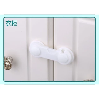 GTRmall jk7642(ร้านไทย) ล็อคลิ้นชัก กันตู้หนีบ (อุปกรณ์เพื่อความปลอดภัยสำหรับเด็ก)