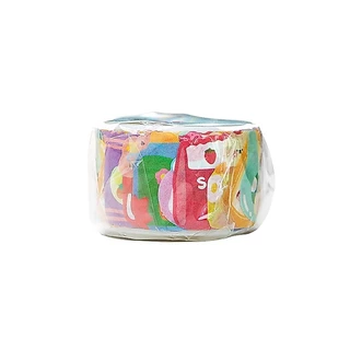 100 ชิ้น/ม้วน Dot Washi สติกเกอร์ขนมเค้กผลไม้การ์ตูน Washi Masking เทปสําหรับศิลปะวางแผนวันหยุดการ์ดตกแต่ง